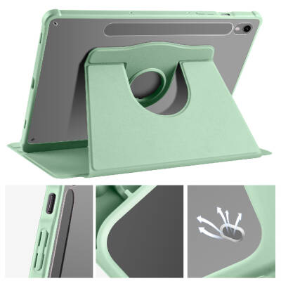 Galaxy Tab S9 Case Zore Thermal Pen Case with Rotatable Stand - 41