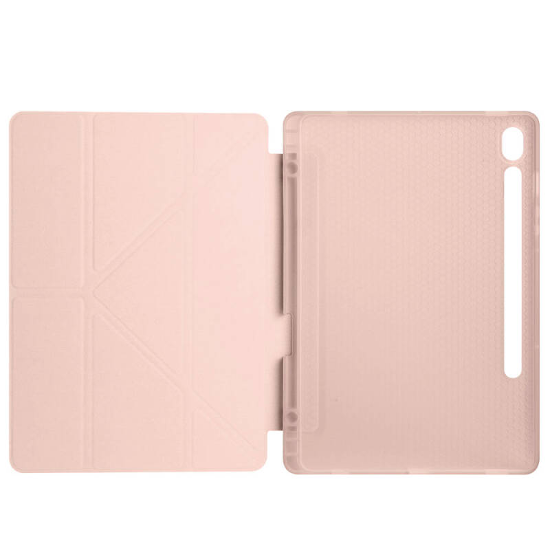 Galaxy Tab S9 Case Zore Tri Folding Stand Case with Pen Compartment - 52