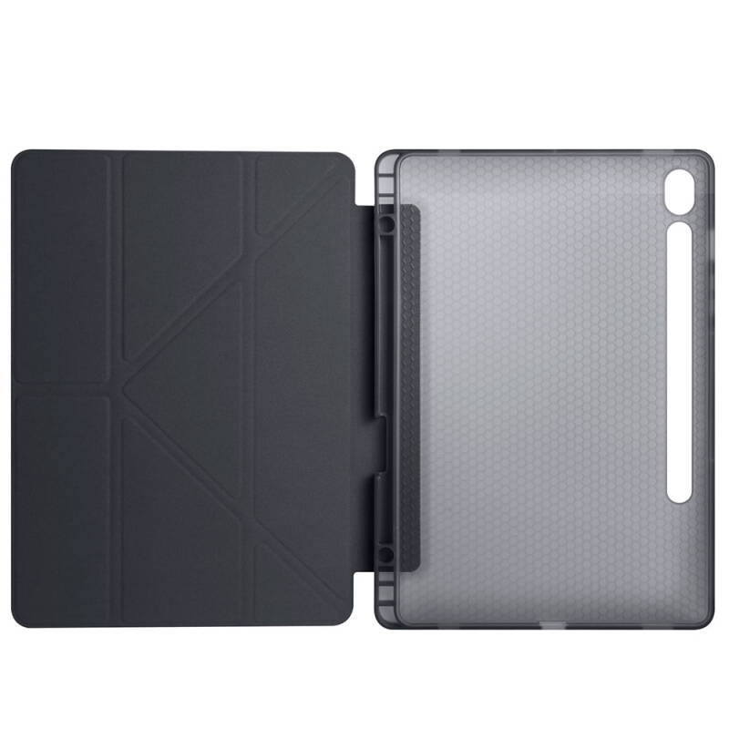 Galaxy Tab S9 Case Zore Tri Folding Stand Case with Pen Compartment - 32