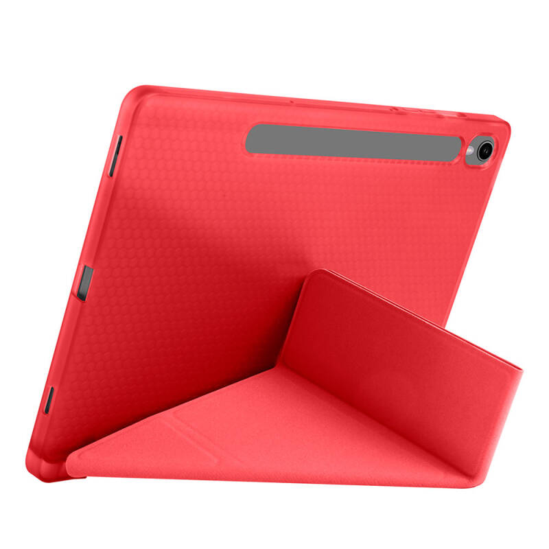 Galaxy Tab S9 Case Zore Tri Folding Stand Case with Pen Compartment - 56