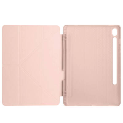 Galaxy Tab S9 Case Zore Tri Folding Stand Case with Pen Compartment - 64