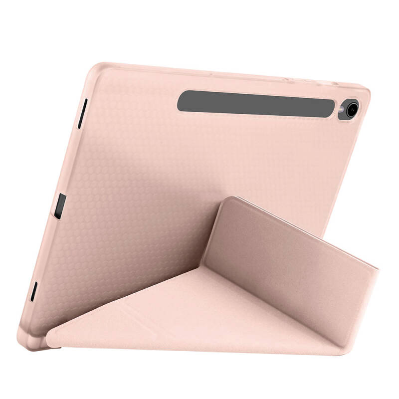 Galaxy Tab S9 Case Zore Tri Folding Stand Case with Pen Compartment - 66