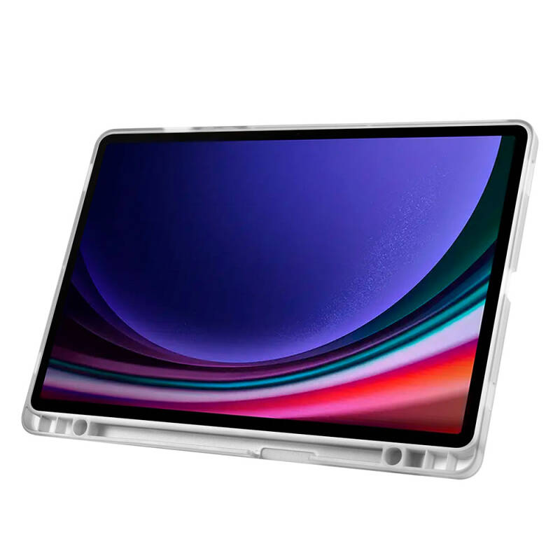 Galaxy Tab S9 Case Zore Tri Folding Stand Case with Pen Compartment - 20