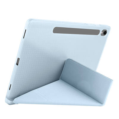 Galaxy Tab S9 FE Kılıf Zore Tri Folding Kalem Bölmeli Standlı Kılıf - 44