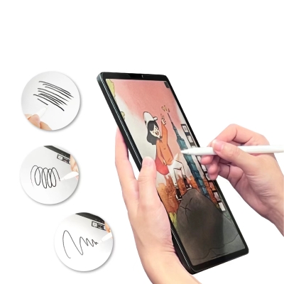 Galaxy Tab S9 FE Plus Kağıt Hisli Mat ​​​​​​​​​​​​​​​Zore Paper-Like Ekran Koruyucu - 3