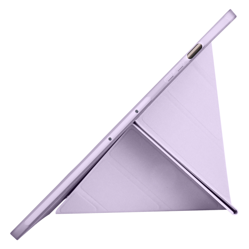 Galaxy Tab S9 FE Plus Kılıf Zore Tri Folding Kalem Bölmeli Standlı Kılıf - 13