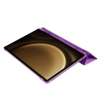 Galaxy Tab S9 FE Plus Zore Smart Cover Kalem Bölmeli Standlı 1-1 Kılıf - 8