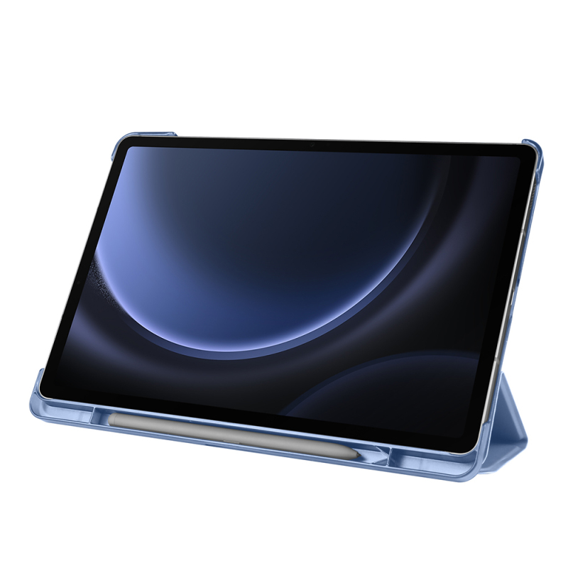 Galaxy Tab S9 FE Zore Smart Cover Kalem Bölmeli Standlı 1-1 Kılıf - 5