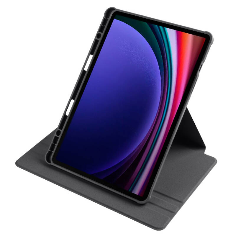 Galaxy Tab S9 Kılıf Zore Termik Kalem Bölmeli Dönebilen Standlı Kılıf - 26