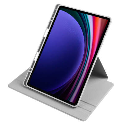 Galaxy Tab S9 Kılıf Zore Termik Kalem Bölmeli Dönebilen Standlı Kılıf - 28