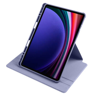 Galaxy Tab S9 Kılıf Zore Termik Kalem Bölmeli Dönebilen Standlı Kılıf - 27