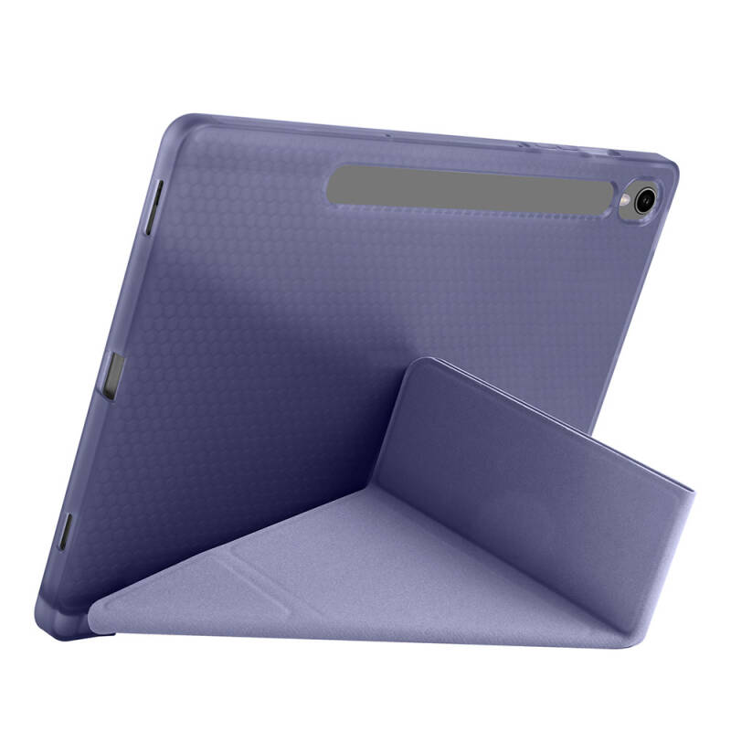 Galaxy Tab S9 Kılıf Zore Tri Folding Kalem Bölmeli Standlı Kılıf - 39