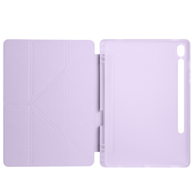 Galaxy Tab S9 Kılıf Zore Tri Folding Kalem Bölmeli Standlı Kılıf - 13