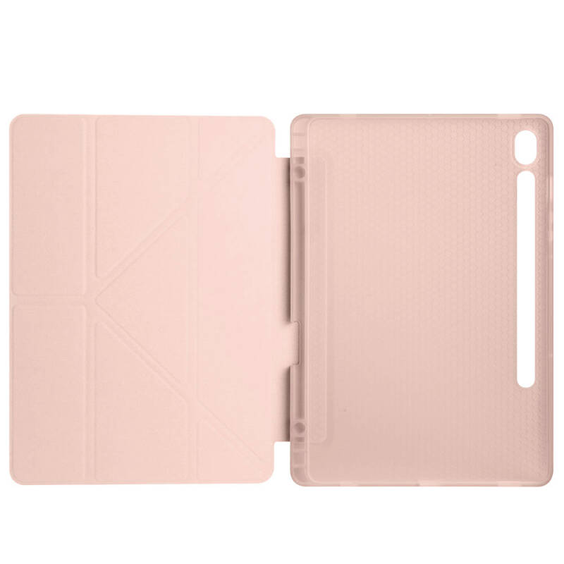 Galaxy Tab S9 Kılıf Zore Tri Folding Kalem Bölmeli Standlı Kılıf - 64
