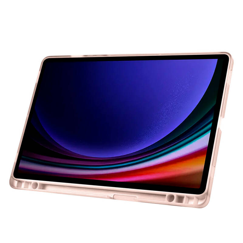 Galaxy Tab S9 Kılıf Zore Tri Folding Kalem Bölmeli Standlı Kılıf - 65
