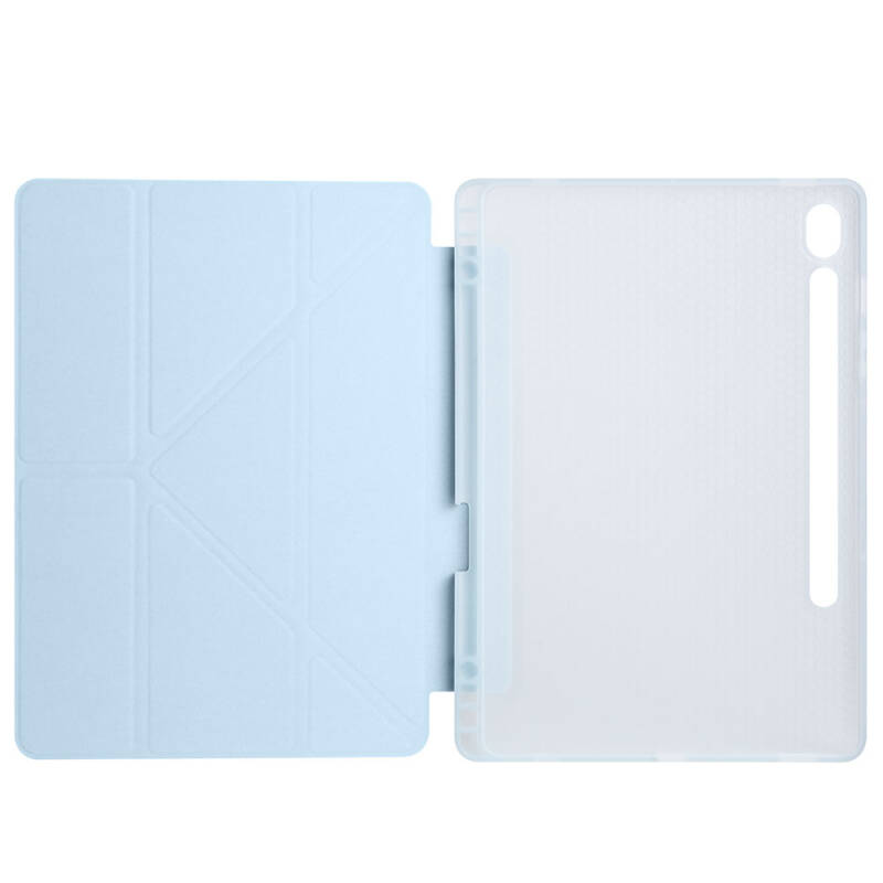 Galaxy Tab S9 Kılıf Zore Tri Folding Kalem Bölmeli Standlı Kılıf - 41