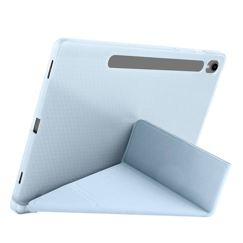 Galaxy Tab S9 Kılıf Zore Tri Folding Kalem Bölmeli Standlı Kılıf - 55