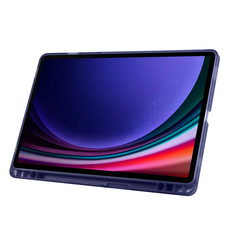 Galaxy Tab S9 Kılıf Zore Tri Folding Kalem Bölmeli Standlı Kılıf - 48
