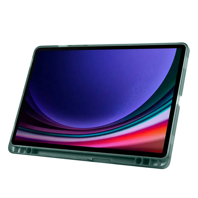 Galaxy Tab S9 Kılıf Zore Tri Folding Kalem Bölmeli Standlı Kılıf - 50
