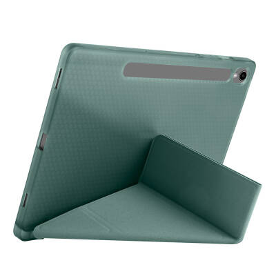 Galaxy Tab S9 Kılıf Zore Tri Folding Kalem Bölmeli Standlı Kılıf - 53