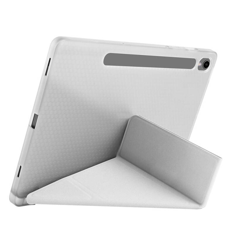 Galaxy Tab S9 Kılıf Zore Tri Folding Kalem Bölmeli Standlı Kılıf - 25
