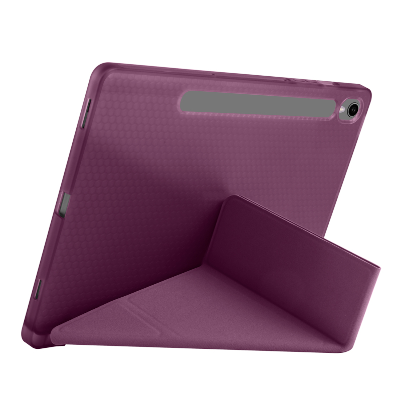 Galaxy Tab S9 Kılıf Zore Tri Folding Kalem Bölmeli Standlı Kılıf - 15