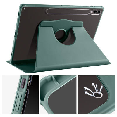 Galaxy Tab S9 Plus Case Zore Thermal Pen Case with Rotatable Stand - 35