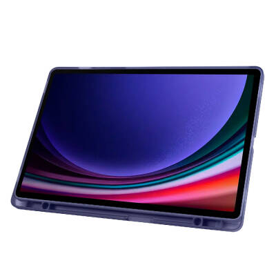 Galaxy Tab S9 Plus Case Zore Tri Folding Stand Case with Pen Compartment - 43