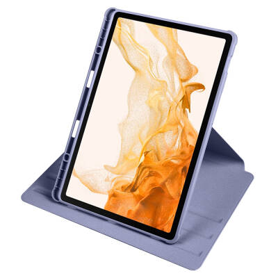 Galaxy Tab S9 Plus Kılıf Zore Termik Kalem Bölmeli Dönebilen Standlı Kılıf - 29