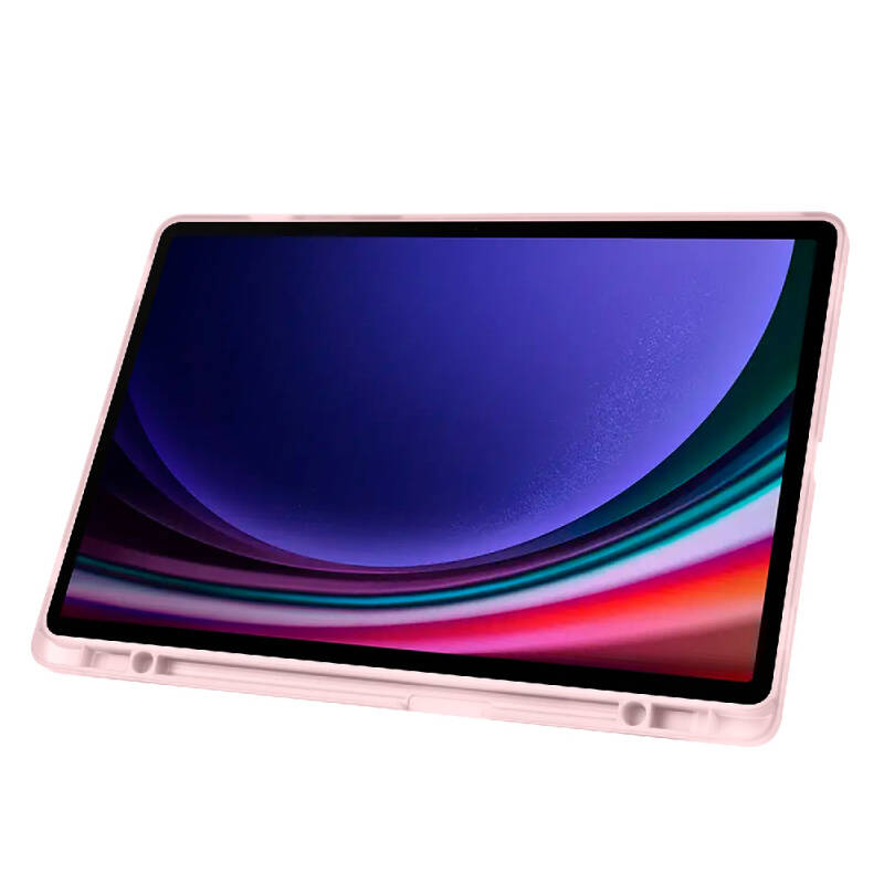 Galaxy Tab S9 Plus Kılıf Zore Tri Folding Kalem Bölmeli Standlı Kılıf - 47