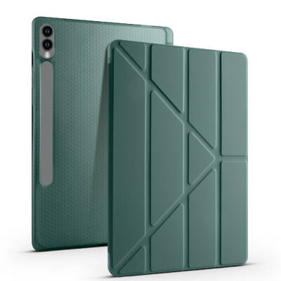 Galaxy Tab S9 Plus Kılıf Zore Tri Folding Kalem Bölmeli Standlı Kılıf - 31