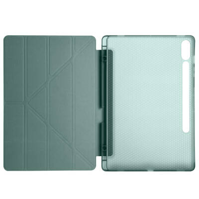 Galaxy Tab S9 Plus Kılıf Zore Tri Folding Kalem Bölmeli Standlı Kılıf - 38