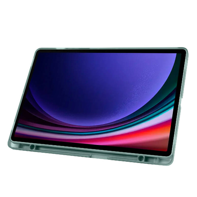 Galaxy Tab S9 Plus Kılıf Zore Tri Folding Kalem Bölmeli Standlı Kılıf - 44