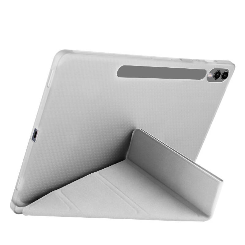 Galaxy Tab S9 Plus Kılıf Zore Tri Folding Kalem Bölmeli Standlı Kılıf - 24