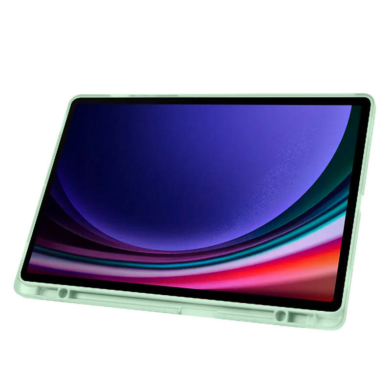 Galaxy Tab S9 Plus Kılıf Zore Tri Folding Kalem Bölmeli Standlı Kılıf - 13