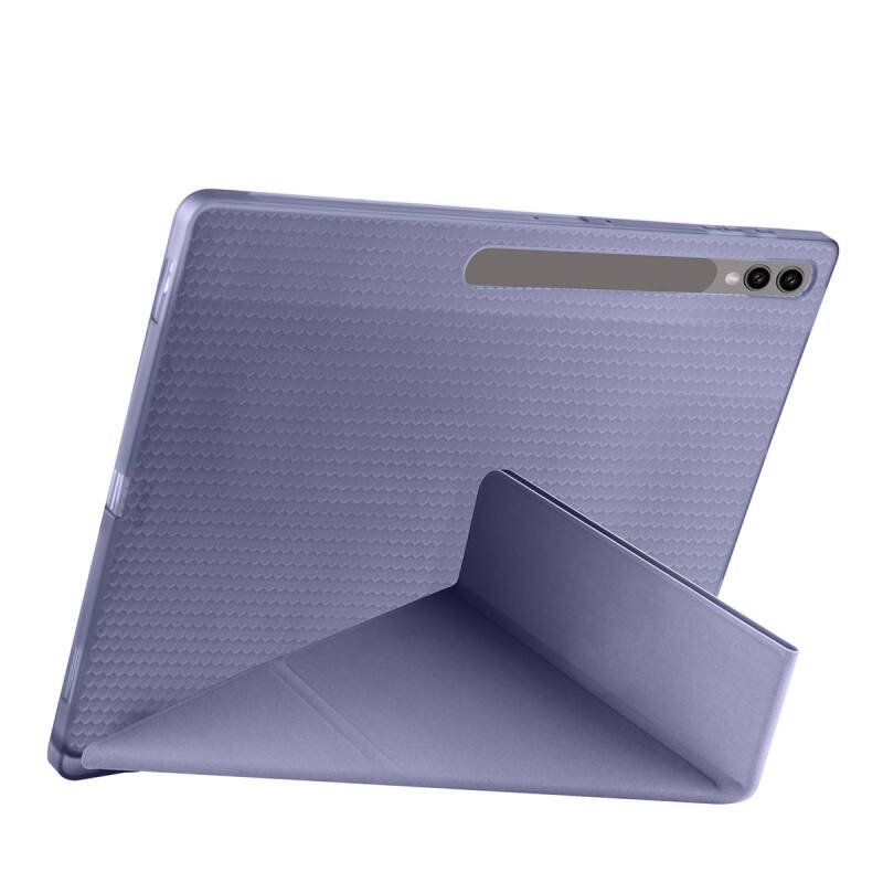 Galaxy Tab S9 Ultra Case Zore Tri Folding Stand Case with Pen Compartment - 36