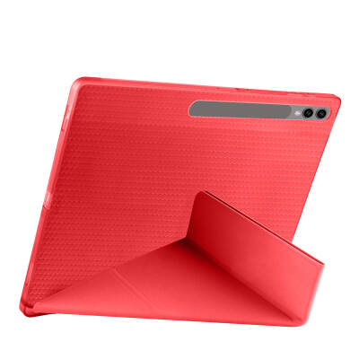Galaxy Tab S9 Ultra Case Zore Tri Folding Stand Case with Pen Compartment - 30