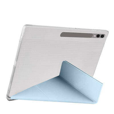 Galaxy Tab S9 Ultra Kılıf Zore Tri Folding Kalem Bölmeli Standlı Kılıf - 34