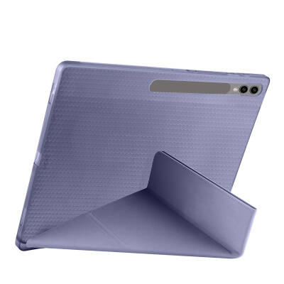 Galaxy Tab S9 Ultra Kılıf Zore Tri Folding Kalem Bölmeli Standlı Kılıf - 36