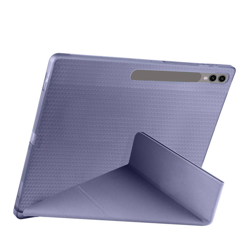 Galaxy Tab S9 Ultra Kılıf Zore Tri Folding Kalem Bölmeli Standlı Kılıf - 36