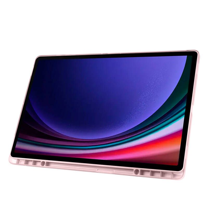 Galaxy Tab S9 Ultra Kılıf Zore Tri Folding Kalem Bölmeli Standlı Kılıf - 27