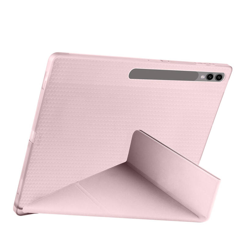 Galaxy Tab S9 Ultra Kılıf Zore Tri Folding Kalem Bölmeli Standlı Kılıf - 33