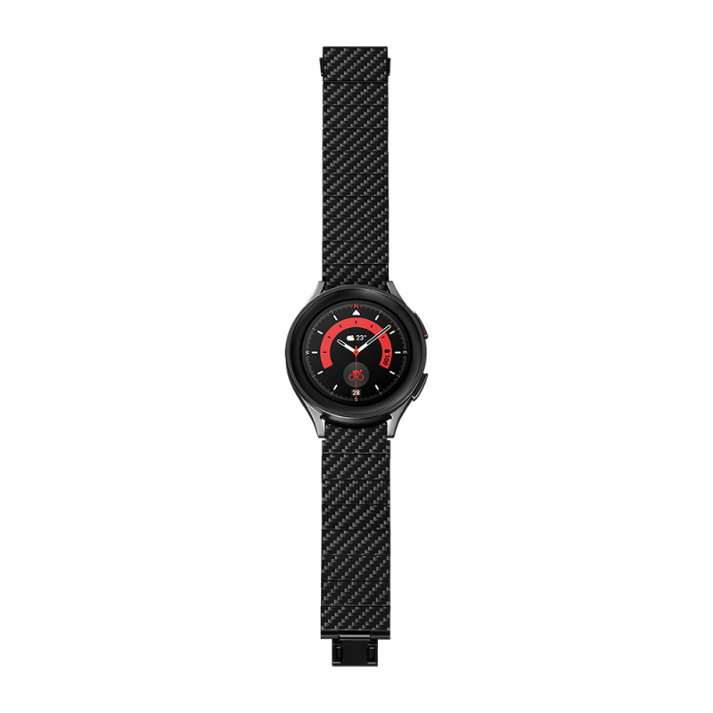 Galaxy Watch 4 40mm Karbon Fiber Pitaka Modern Serisi Black-Grey Twill Kordon - 6