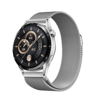 Galaxy Watch 42mm Zore Band-12 20mm Metal Hasır Kordon - 1