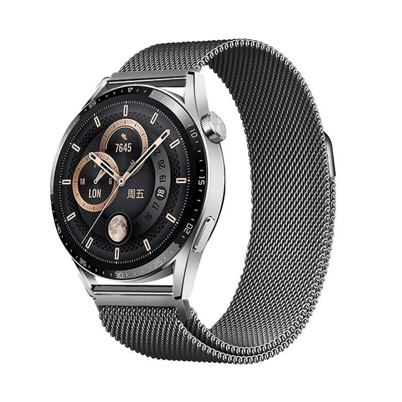 Galaxy Watch 42mm Zore Band-12 20mm Metal Hasır Kordon - 5