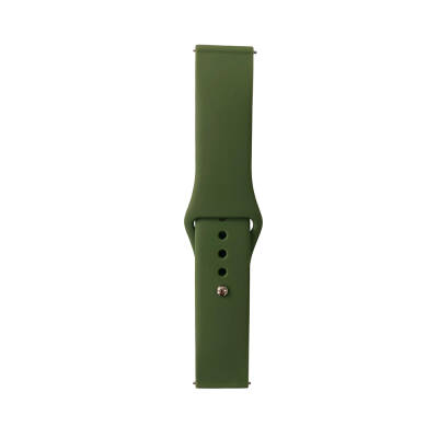 Galaxy Watch 46mm Band Serisi 22mm Klasik Kordon Silikon Strap Kayış - 6