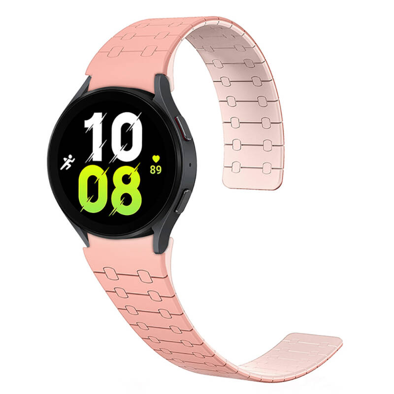 Galaxy Watch 5 Pro 45mm Zore KRD-111 20mm Striped Patterned Silicone Band - 14