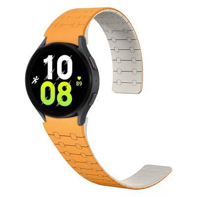 Galaxy Watch 5 Pro 45mm Zore KRD-111 20mm Striped Patterned Silicone Band - 13