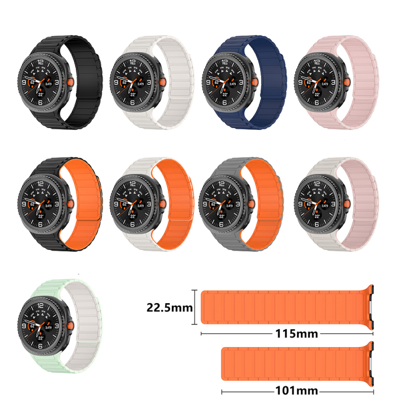 Galaxy Watch 8 Ultra Zore KRD-146 Silikon Kordon Strap Kayış - 29