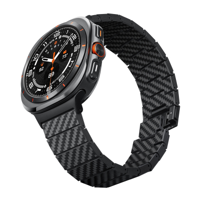 Galaxy Watch Ultra 47mm Karbon Fiber Pitaka Modern Serisi Black-Grey Twill Kordon - 4